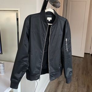 Club Monaco Bomber Jacket - Black / Small